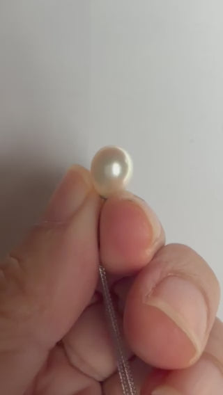 Luvymia:Baroque Freshwater Pearl Pendant Necklace – Natural Chinese Freshwater Pearl, 925 Sterling Silver Chain, Minimalist Pearl Jewelry Gift for Women